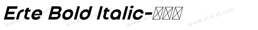 Erte Bold Italic字体转换